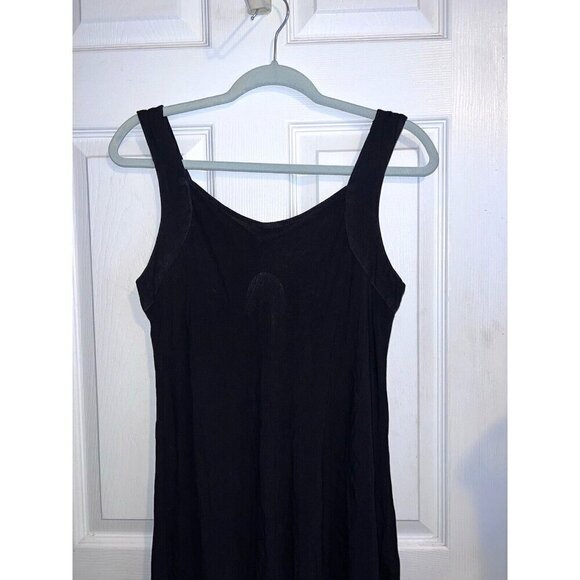 NWT SHORELINE Sleeveless Midi Navy Rayon Long Sundress Casual Summer Dress OSFM - Picture 13 of 16